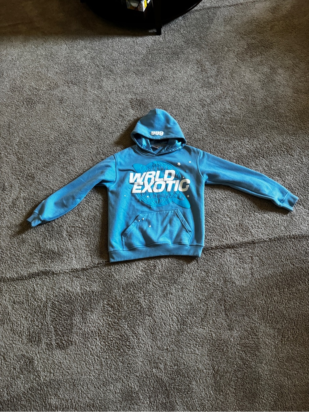 World Exotic Blue Hoodie - Unbranded